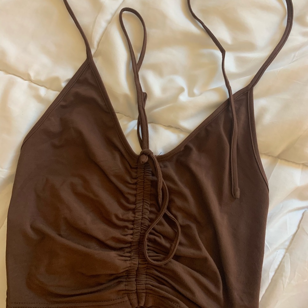 I AM GIA halo top, brown, size XS